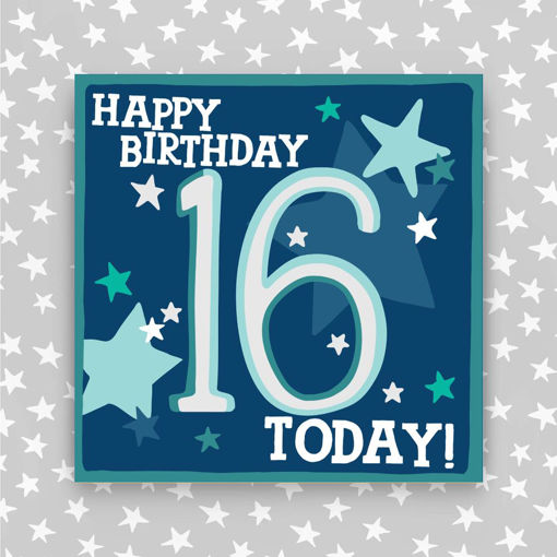 Picture of HAPPY BIRTHDAY 16 TODAY BLUE